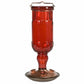 Perky-Pet Red Antique Glass Bottle Hummingbird Feeder