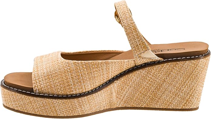 Corkys Treat Yourself Slip on Wedge in Raffia