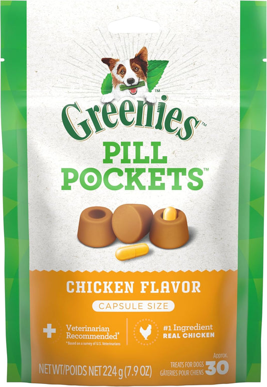 Greenies Pill Pockets Dog Treats in Chicken Flavor