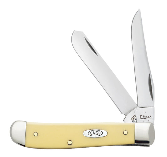 Case Yellow Synthetic Carbon Steel Mini Trapper