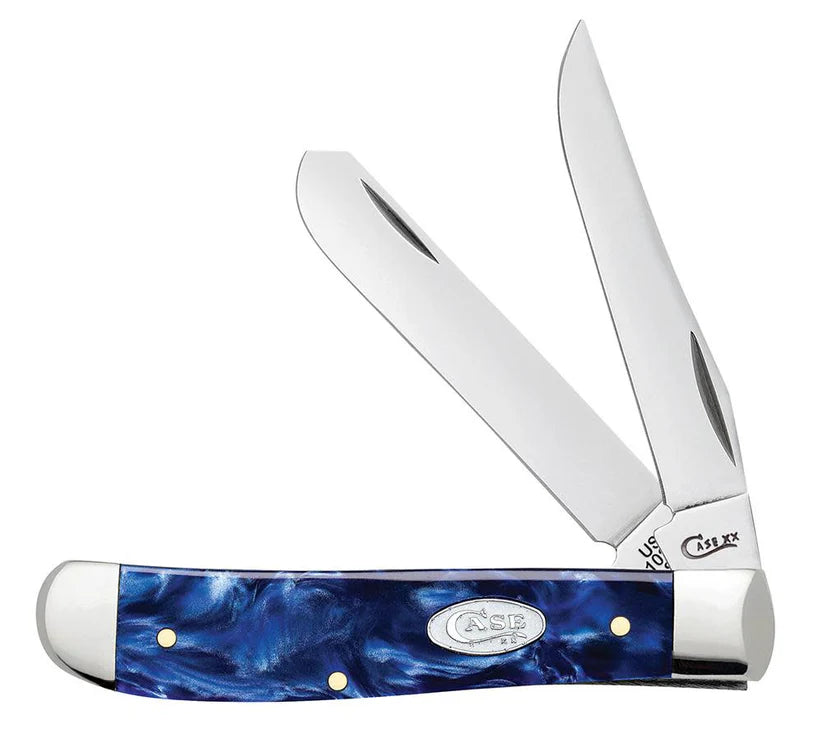 Case Blue Pearl Kirinite Mini Trapper