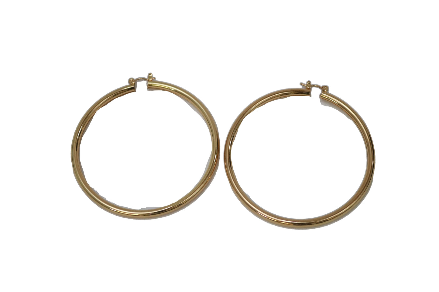 West & Co. 2.5" Gold Hoop Earrings