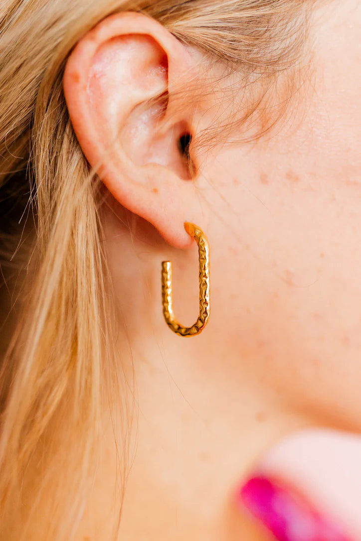 Linny Co Melinda Gold Hoop Earrings