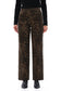 Bayeas High Rise Leopard Print Straight Leg Pants in Coffee