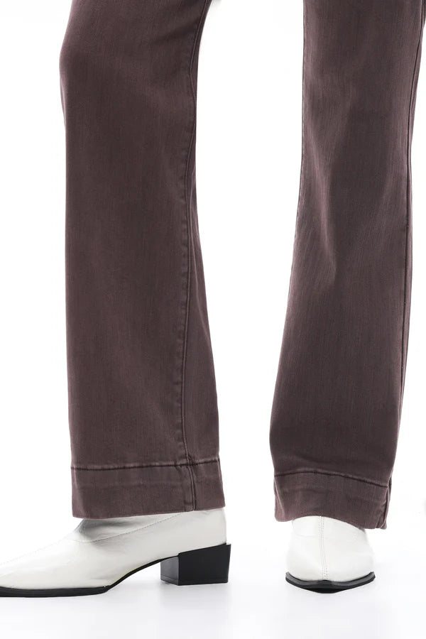 Bayeas Super High Rise Bootcut Pants in Chocolate