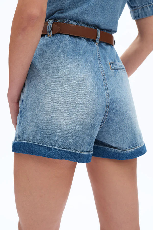 Bayeas Boxy Fit Denim Romper