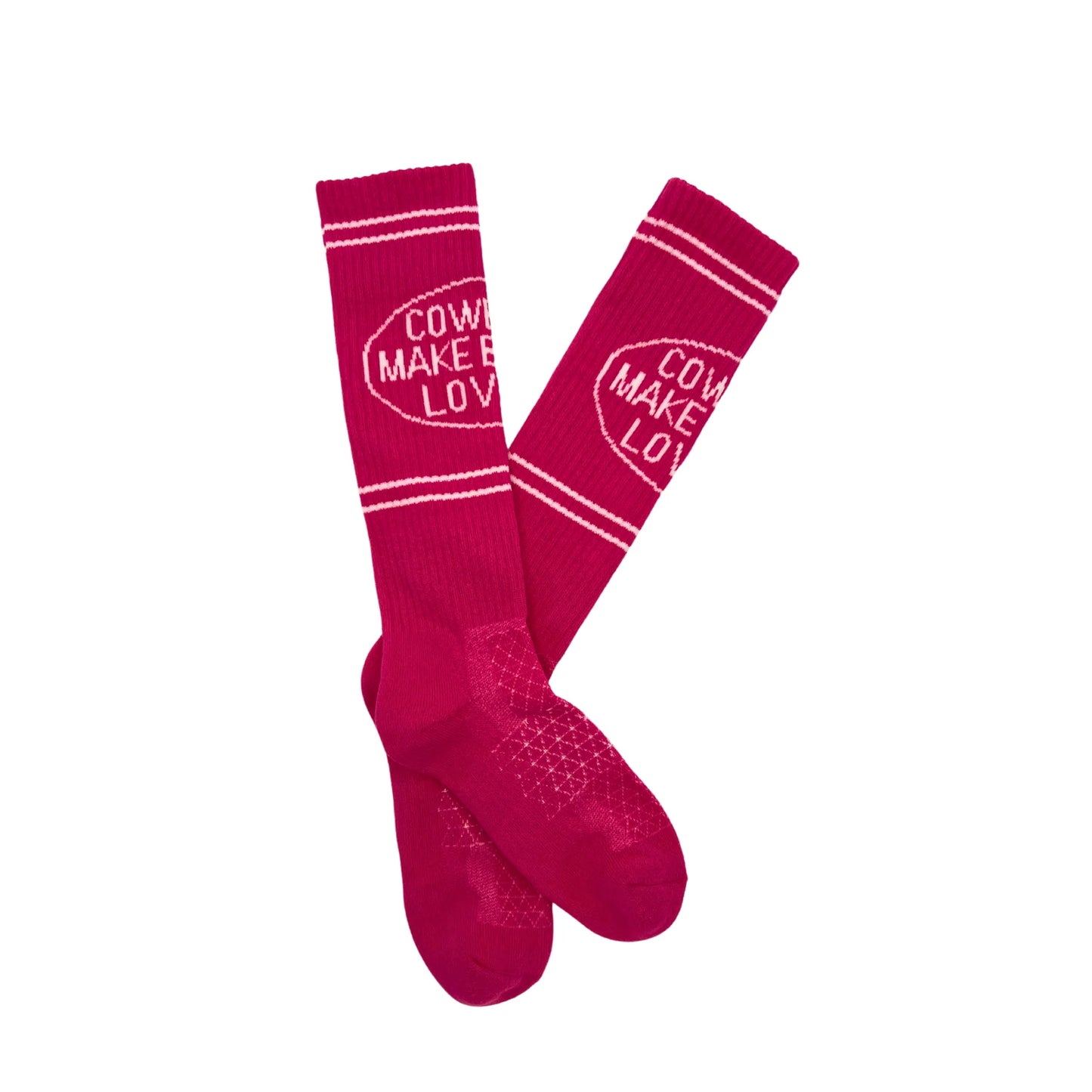 Lucky Chuck Cactus Alley Cowboys Lover Pink Performance Socks