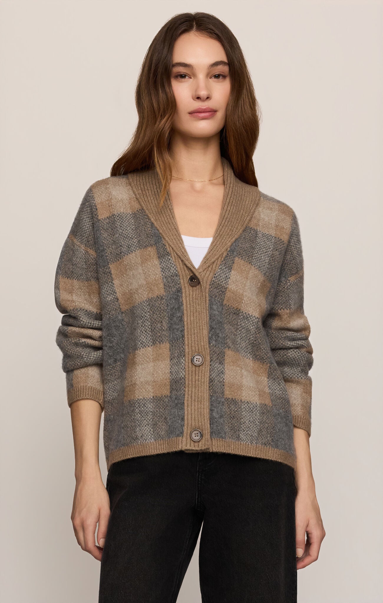 Z Supply Ludlow Cardigan in Classic Heather Grey
