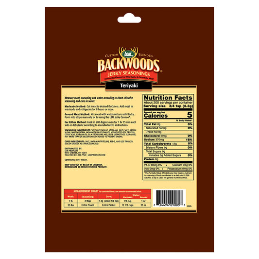 Backwoods Teriyaki Jerky Seasoning