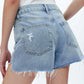 Bayeas Baby Blue Kelly High Rise Denim Shorts