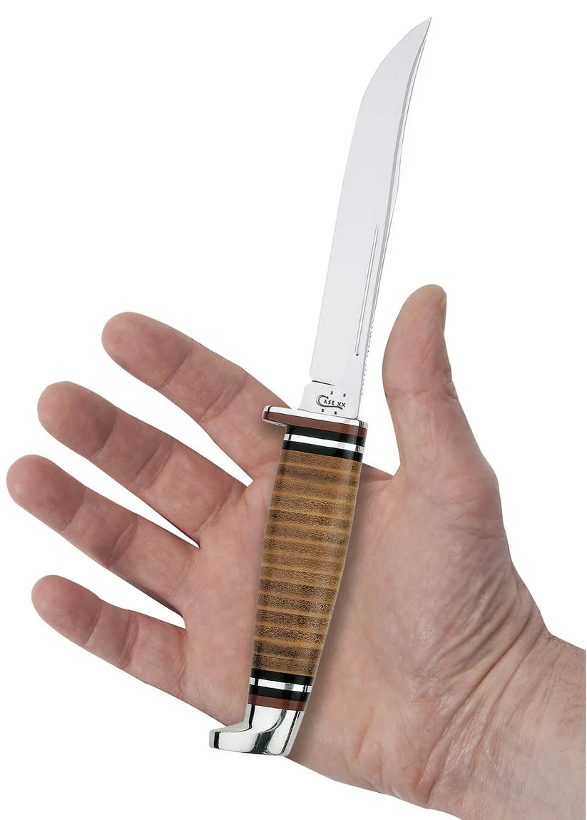 Case Leather 5" Utility Hunter with Leather Sheath