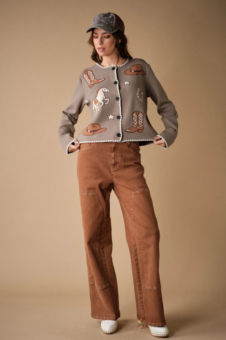 Western Sweater Cardigan