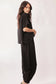 Davi & Dani Solid Flowy Top with Elastic Waist Band Pants Set