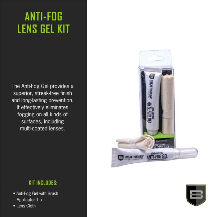 Breakthrough Clean Technologies Anti-Fog Lens Gel Kit