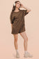 Comfy Leopard Printed Knit Romper