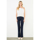 Thin Strap Pleated Top in White