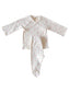 SIIX Collection Organic Pointelle Set in White with Pink Hearts