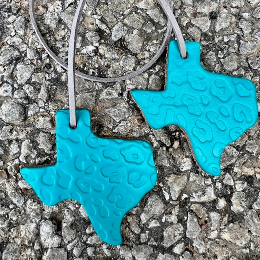 Callahan Leather Co. Double Texas with Cheetah Print Freshie