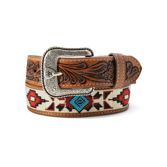 Ariat Boys 1 1/4" Multi Color Southwest Embroidery Belt