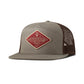Ariat Grey with Diamond Patch Snapback Cap