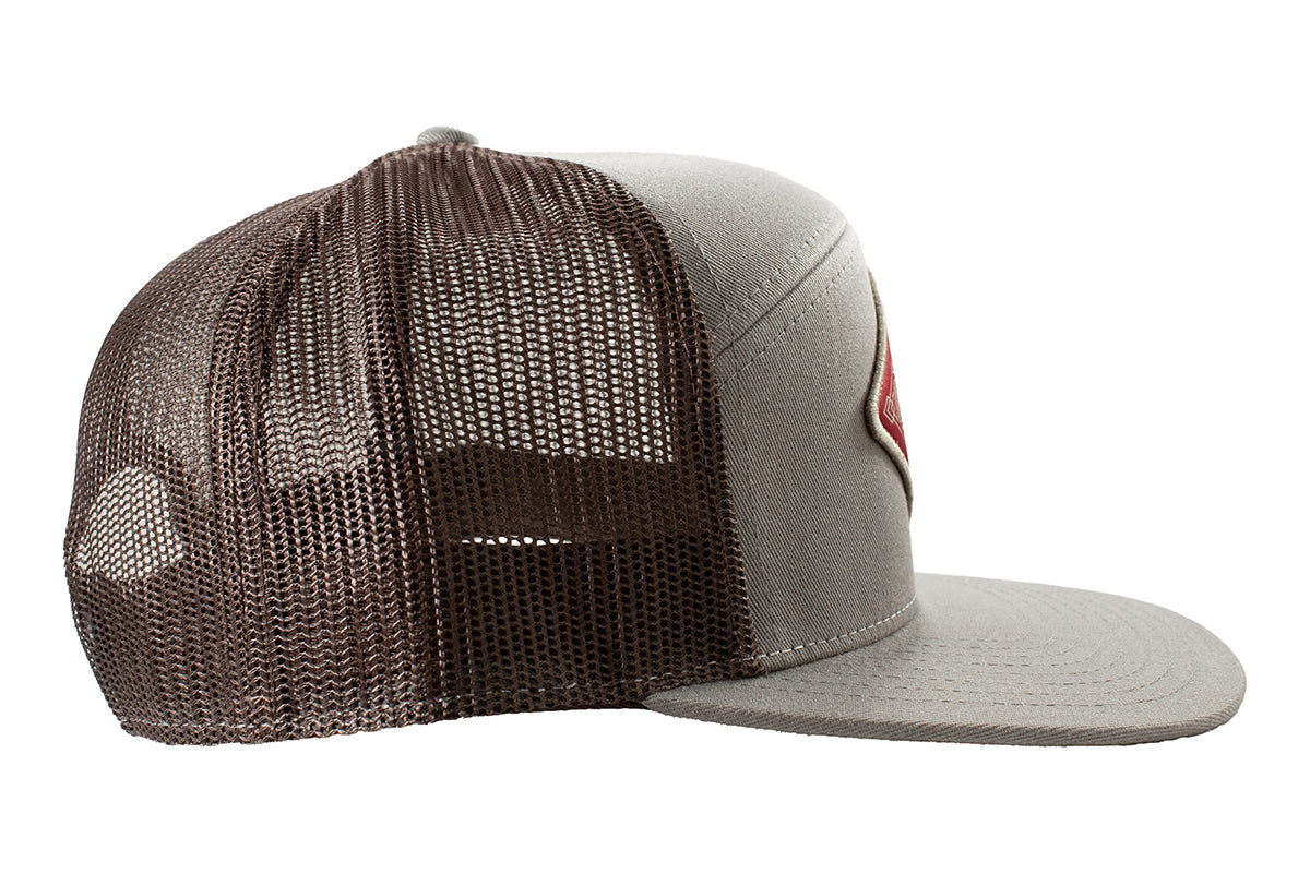 Ariat Grey with Diamond Patch Snapback Cap