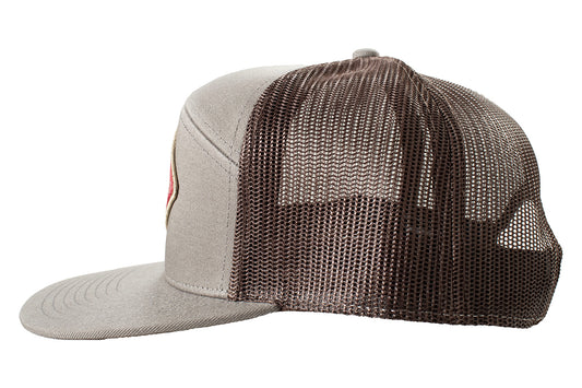 Ariat Grey with Diamond Patch Snapback Cap