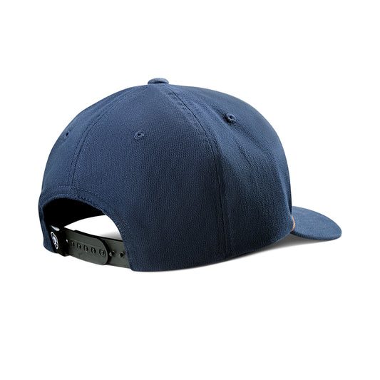 Ariat Navy with Faux Leather Patch Snapback Cap