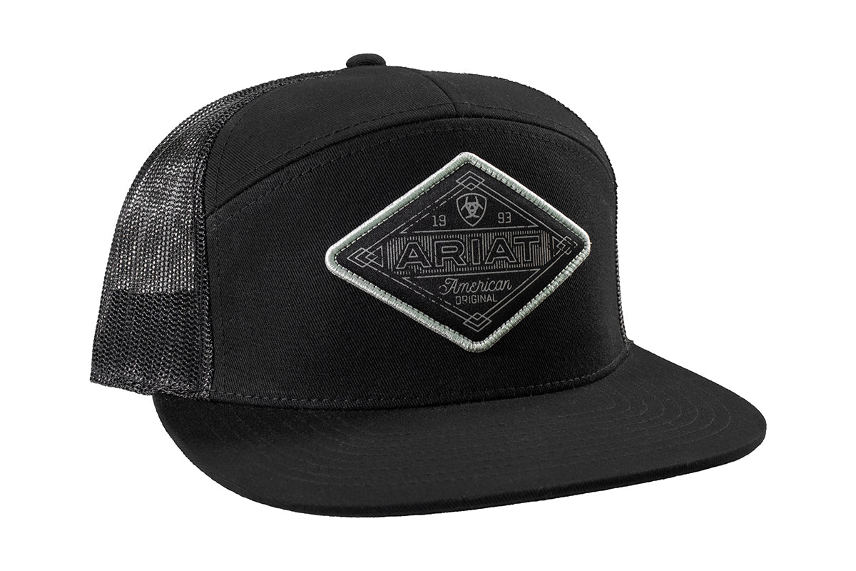 Ariat Black Diamond Patch Snapback Cap