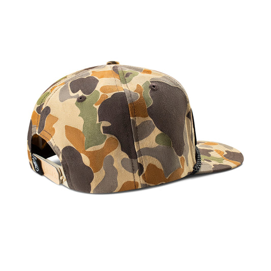 Ariat Tan Camo 3D Embroidered Snapback Cap