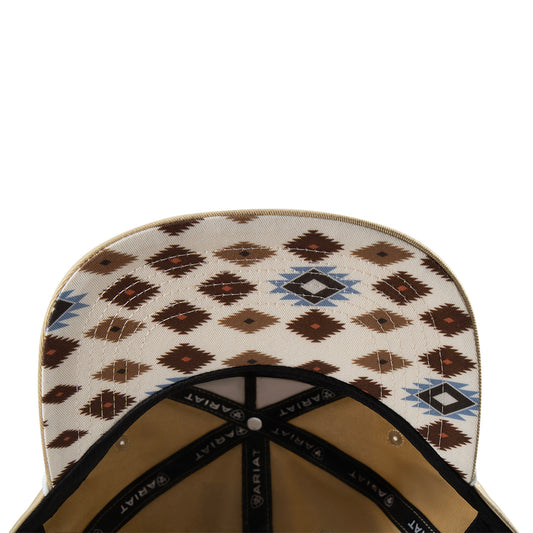 Ariat Tan Southwestern Patch Snapback Cap
