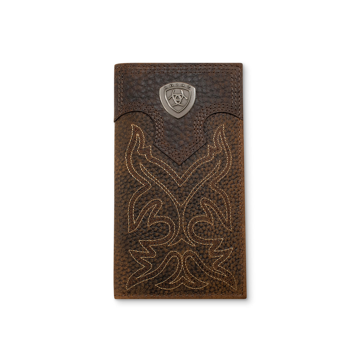 Ariat Dark Brown Overlay Boot Stitch Rodeo Wallet – Cowboy Headquarters