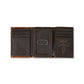 Ariat Woven Southwestern Brown Trifold Wallet