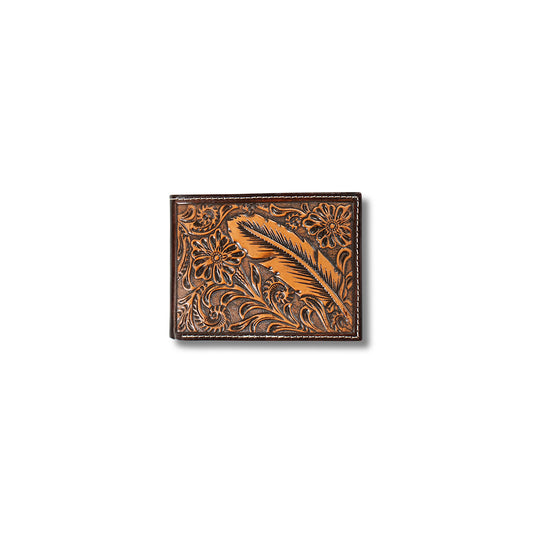 Ariat Bifold Feather Embossed Wallet