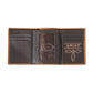 Ariat Aged Southwestern Bark Trifold Style Wallet