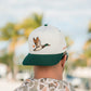 Burlebo Flying Duck Cap in Cream & Green