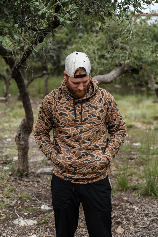 Burlebo Fleece Hoodie in Gauge Camo