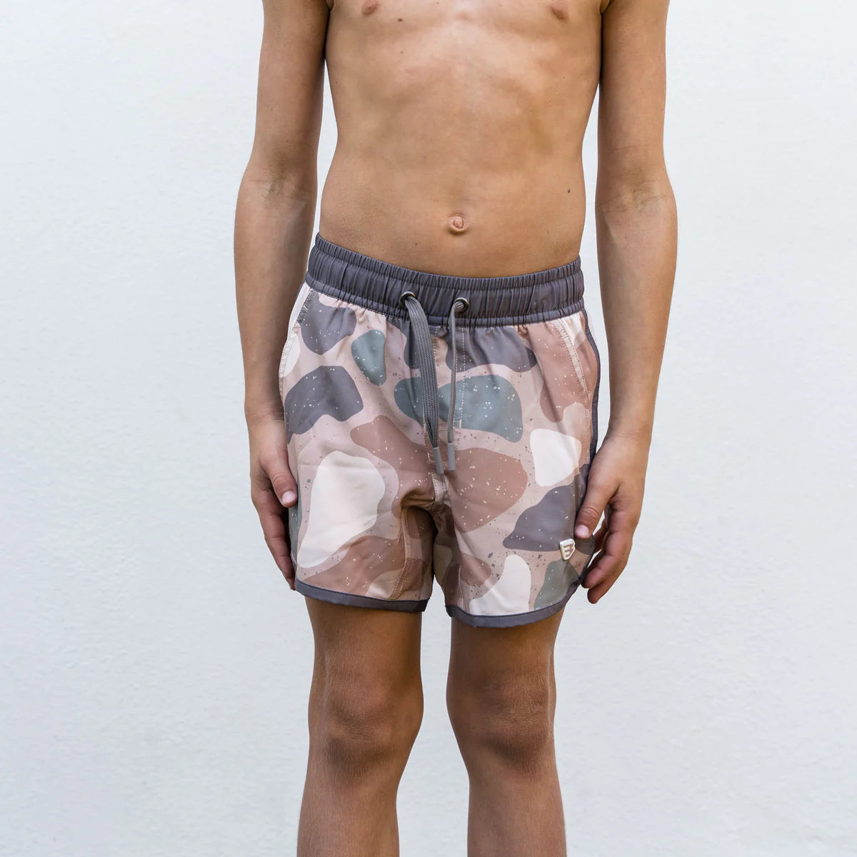 Burlebo Youth Swim Trunk in Jumbo Pintail Camo