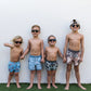Burlebo Youth Swim Trunk in Seaside Camo
