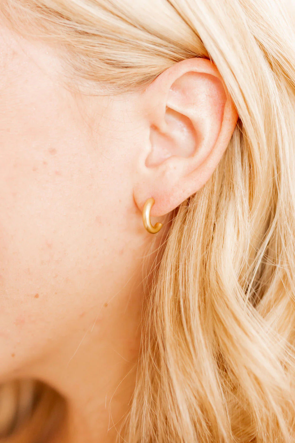 Linny Co Ada Gold Huggie Earrings