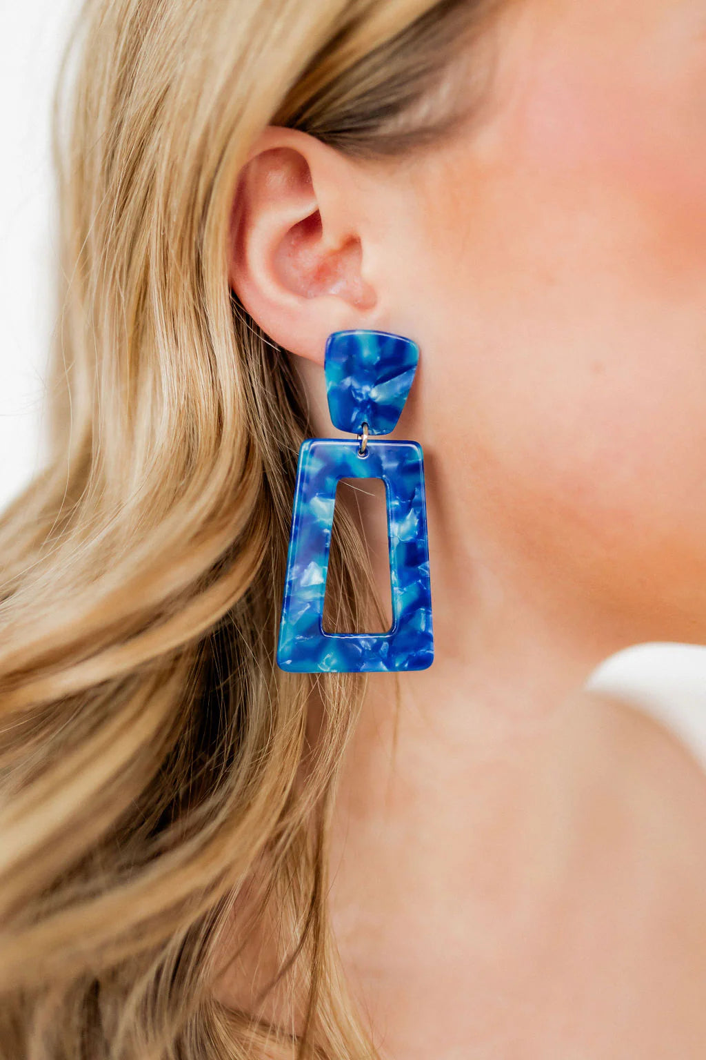 Linny Co Kennedy Cobalt Blue Earrings