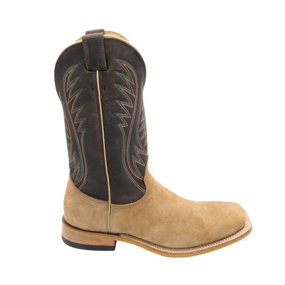 Fenoglio Tan Victoria Roughout with Brown Mexkite Cowboy Boot