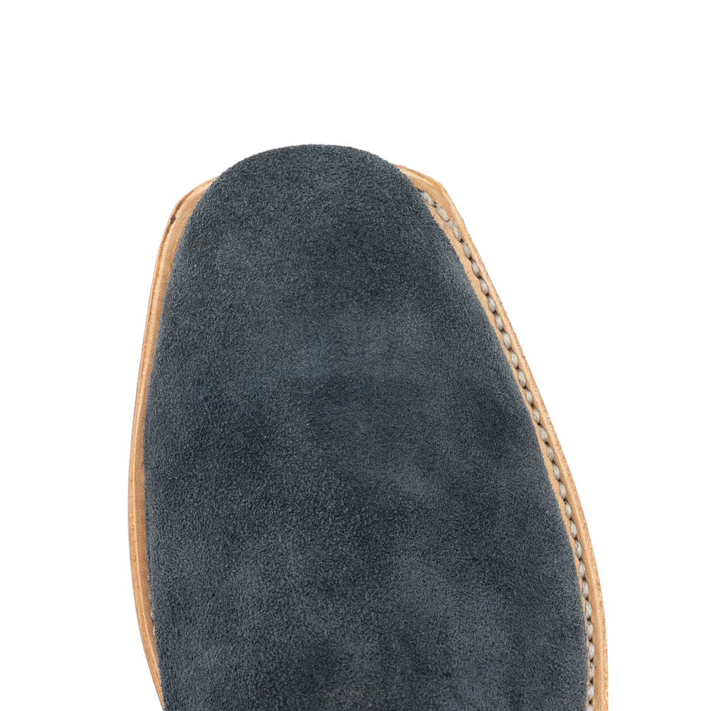 Fenoglio Cream and Navy Roughout Boot