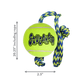 KONG SqueakAir® Ball with Rope