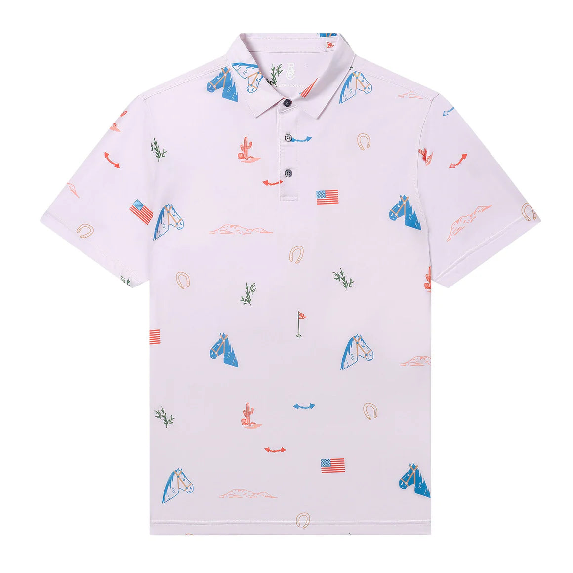 Raised by Coyotes Americana Polo