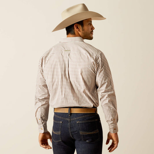 Ariat Off White Pro Series Sultan Classic Fit Long Sleeve Shirt