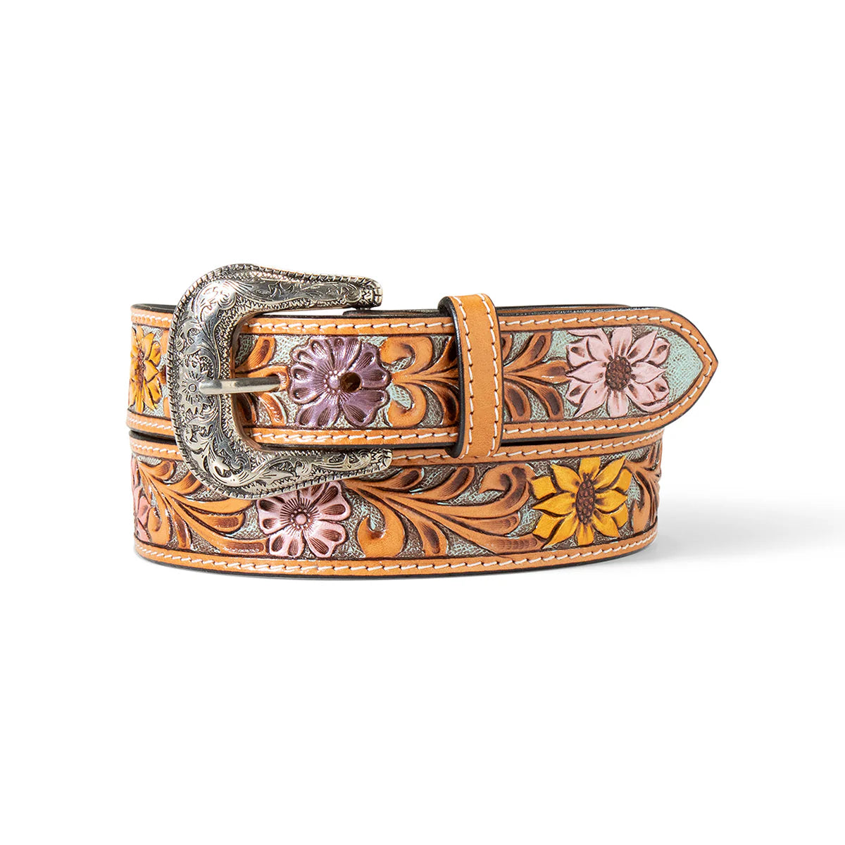Ariat Sunflower Daisy Hand Tooled Belt