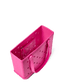 Pink leopard Baby Bogg bag with clear interior pocket on a white background
