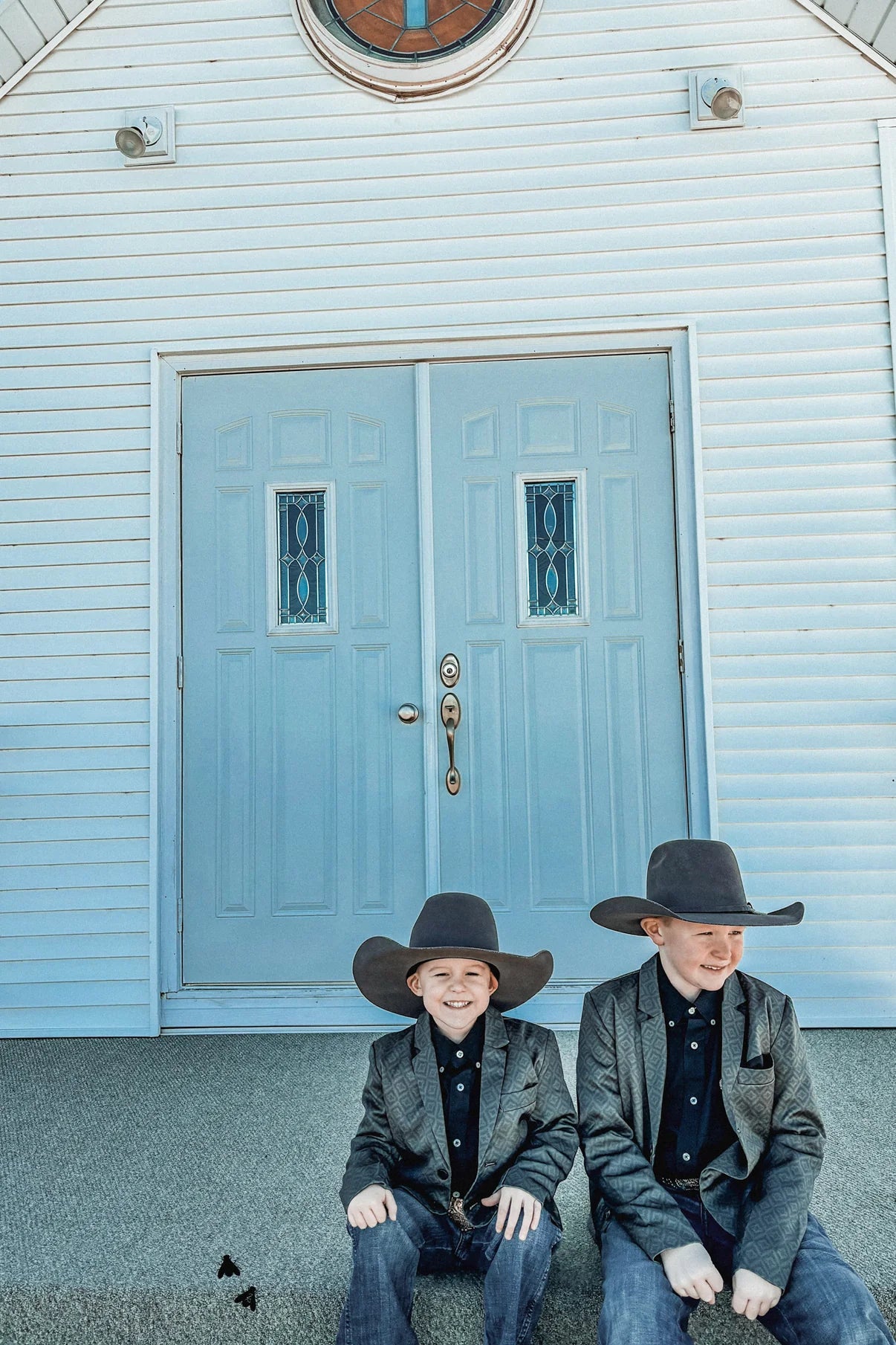 Keep 'Em Cowboy Kid's Verde Aztec Sports Coat