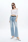 Bayeas High Rise Straight Leg Denim Jeans in Swiss Blue
