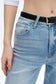 Bayeas High Rise Straight Leg Denim Jeans in Swiss Blue